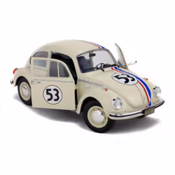 Solido Volkswagen Beetle 1303 Racer 53 Modèle de voiture classique Pré-assemblé 1:18 - Vue supplémentaire 7