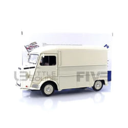 Voiture Miniature de Collection - SOLIDO 1/18 - CITROEN Type H Tacot 40 ans - 1969 - Blanc - 1804813