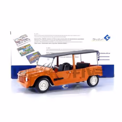 Voiture Miniature de Collection - SOLIDO - CITROEN Mehari Phase 1 - 1969 - Orange Kirghiz - 1/18