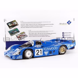 Voiture Miniature de Collection - SOLIDO - Porsche 956 LH - Le Mans 1983 - Bleu - 1/18