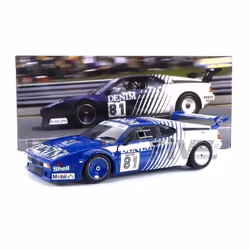 Voiture Miniature de Collection - WERK 83 1/18 - BMW M1 - Procar Series 1980 - Blue / White