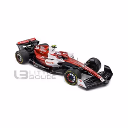 Voiture Miniature de Collection - SOLIDO - ALFA-ROMEO C42 - Canadian GP 2022 - Rouge / Blanc - 1/18