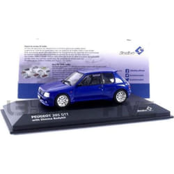 Voiture Miniature de Collection - SOLIDO - PEUGEOT 205 Dima - 1989 - Couleur Blue - Échelle 1/43