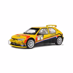 Voiture Miniature de Collection - SOLIDO - PEUGEOT 306 Maxi - Eifel Rallye Festival 2022 - Yellow / Blue / Red