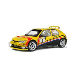 Voiture Miniature de Collection - SOLIDO - PEUGEOT 306 Maxi - Eifel Rallye Festival 2022 - Yellow / Blue / Red