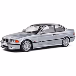 Voiture miniature de collection - SOLIDO - BMW E36 M3 COUPÉ - Couleur Argent - 1:18 - 1990
