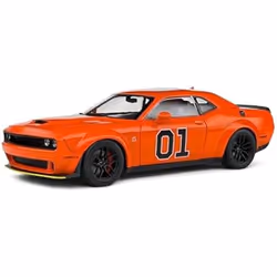 Voiture Miniature - SOLIDO - Dodge Challenger SRT 2023 - Orange - Die-Cast - 1:18