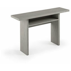 Table console extensible loupa béton plateau rabattable pieds extensibles