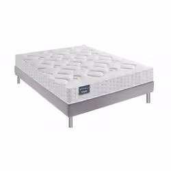 Ensemble Dunlopillo EUGEN 4 140x190 matelas mousse Aérial et Latex 24 cm sommier à lattes fixe
