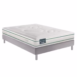 Ensemble Dunlopillo EUGEN 7 140 x 190 cm matelas 100% Latex 22 cm sommier à lattes fixe