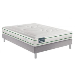 Ensemble Dunlopillo EUGEN 7 140 x 190 cm matelas 100% Latex 22 cm sommier à lattes fixe
