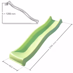 Soulet Glissière Toboggan En Plastique Pour Plateforme 120 cm