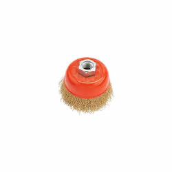 Brosse creuse acier pour meuleuse Universal 75 mm,Cette brosse boisseau à fils ondulés est conçue pour le retrait rapide de l ...