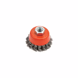 Brosse torsadée acier pour meuleuse Universal 65 mm,Cette brosse boisseau à fils torsadés est conçue pour le retrait rapide d ...