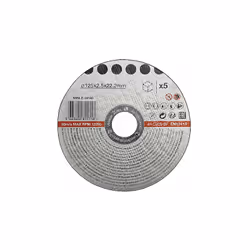 Disque de coupe pierre 125x2,5x22,2 mm 5 pièces,Ces disques résistants et de bonne qualité assurent une coupe rapide, propre ...