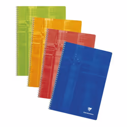 Clairefontaine Cahier reliure intégrale Matris, 50 feuilles, A4, 10 pcs, Couleurs assorties, 50 feuilles, Papier quadrillé, A ...
