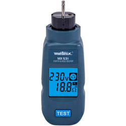 Chauvin Arnoux - Contrôleur de prise électrique Tests de terre & rcd 30 mA - MX531 - Metrix