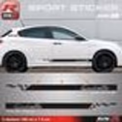 Autocollants - ALFA ROMEO - GIULIETTA - Lot de 2 - Noir - 1600 x 90 mm