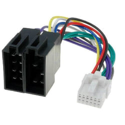 Câble Autoradio - Panasonic - 12PIN - Connecteur ISO - Noir - Câble de connexion