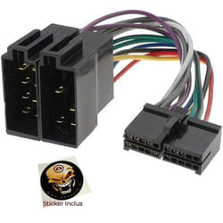 Connecteur ISO - Prology - 20PIN - Noir - Pour autoradio - ADNAUTO
