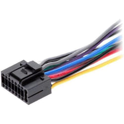 Connecteur Autoradio - KENWOOD - 16PIN - Fils nus - Noir - Compatible avec plusieurs modèles