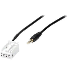Câble Adaptateur AUX Jack - BMW - 5/7/X5/Z3/Z4/Mini Cooper - Connecteur 35mm - Compatible CD dusine - Noir