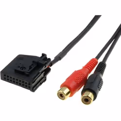 Adaptateur RCA - Volkswagen - Universel - Noir - 0.8m - Pour plusieurs modèles de voitures
