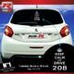 Autocollant - PEUGEOT - 208 - Blanc - Résistant aux UV - Personnalisation voiture