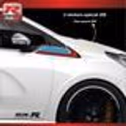 Autocollants - PEUGEOT - 208 - Pack de 2 - Couleur Bleu/Marine/Jaune/Rouge - Résistant aux UV
