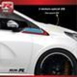 Autocollants - PEUGEOT - 208 - Pack de 2 - Couleur Bleu/Marine/Jaune/Rouge - Résistant aux UV