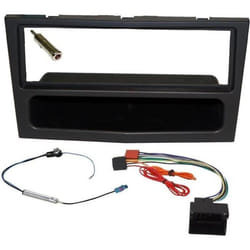Kit Adaptateur Autoradio 1DIN - Opel - Astra H/Twin Top/Antara/Corsa D/Tigra/Vivaro/Zafira - Noir - ISO - FM