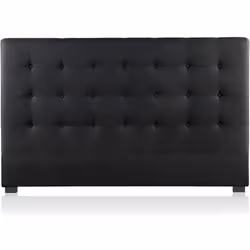 Tête de lit capitonnée - Premium - Tissu - Noir - 180cm