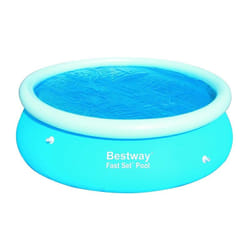 Bestway - Bâche à bulles ronde ou ovale pour piscine 350 cm - Bleu
