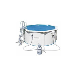 Bestway - Bâche à bulles ronde ou ovale pour piscine 355 cm - Bleu