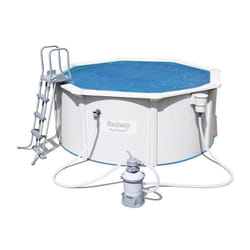 Bestway - Bâche à bulles ronde ou ovale pour piscine 455 cm - Bleu