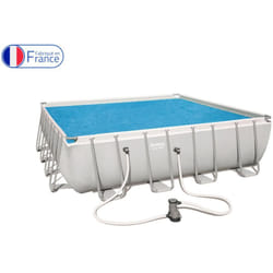 Bestway - Bâche à bulles carrée 458x458cm pour piscine Power Steel 488x488x122cm
