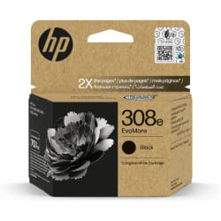 HP 308e Cartouche d'encre authentique Noir EvoMore