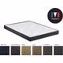 Sommier Tapissier Ferme M 80x200 Gris Anth - Merinos - Lattes Passives - 1 Place