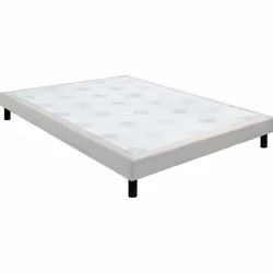 Sommier Epeda confort ferme chenillé lin 15 cm NATURE 160x200