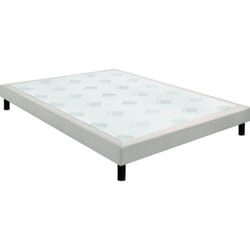 Sommier Epeda confort ferme chenillé lin 15 cm NATURE 160x200