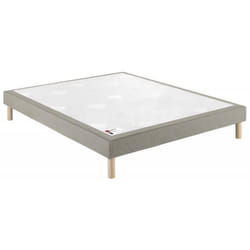 Sommier Epeda CONFORT MEDIUM DECO NATURE 160x200 Chenillé Lin