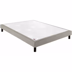 Sommier Epeda CONFORT FERME DECO NATURE 140x190 Chenillé Lin