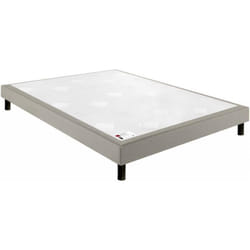 Sommier Epeda CONFORT FERME DECO NATURE 140x190 Chenillé Lin