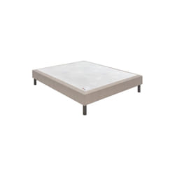 Epeda - Sommier confort medium deco nature 140x190 Chiné Naturel Lattes