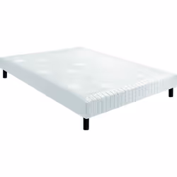 Sommier tapissier EPEDA NATURE - Confort medium - 90x200 cm - Lattes recouvertes