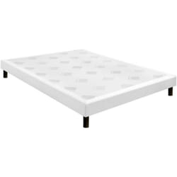 Sommier Epeda CONFORT FERME DECO NATURE 200x200 Ecru