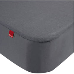 Epeda - Drap housse protège matelas imperméable 2 en 1 gris 120x190/200