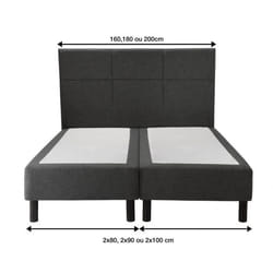 Sommier Epeda ENSEMBLE ENCHANTEUR 3EN1 160x200 Ressorts