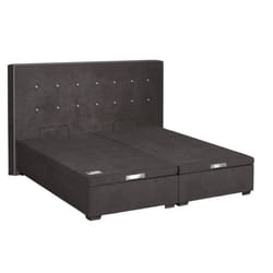 Sommier Epeda Coffre et tête de lit HERCULE 140x190 Anthracite