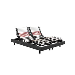 Sommier electrique Epeda HORIZON 80x200 Chiné Drak Grey Lattes